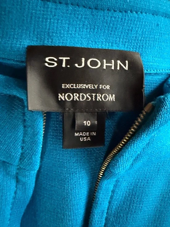 St. John Knits for Nordstrom's Milano Knit Zip-Up Jacket sz 10 - Picture 12 of 12